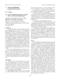 3. Food Chemistry & Biotechnology 3.1. Lectures