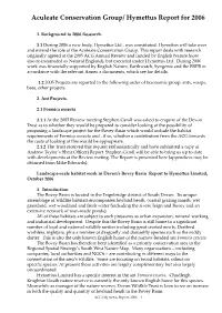 Aculeate Conservation Group/ Hymettus Report for 2006
