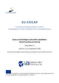 Dual Use Technologies and Civilian Capabilities: Beyond Pooling and Sharing