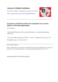 Journal of Global Faultlines