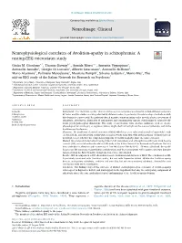 Neurophysiological Correlates of Avolition-Apathy in Schizophrenia: a Resting-EEG Microstates Study T ⁎ Giulia M