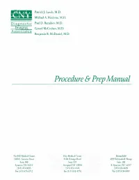 Procedure & Prep Manual