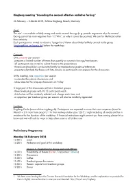 Ringberg Meeting “Bounding the Aerosol Effective Radiative Forcing”