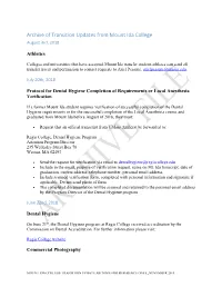 Archive of Transition Updates from Mount Ida College August 3Rd, 2018