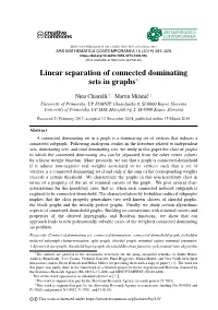 Linear Separation of Connected Dominating Sets in Graphs∗