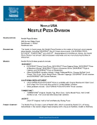 Nestlé Pizza Division