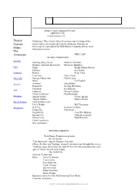 The Aristocats the CAST (In Order of Appearance)