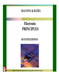 Electronic PRINCIPLES