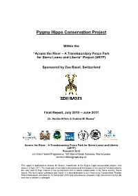 Pygmy Hippo Conservation Project