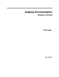 Bsdploy Documentation Release 2.4.0.Dev0