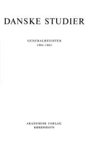 Danske Studier