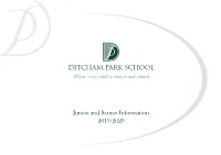 DITCHAM PARK SCHOOL Where Every Child Is Known and Valued