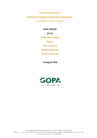 External Evaluation of District Development Cooperation Programmes in Kalangala District in Uganda