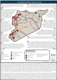 SYR SITREP Map April 20-28 2015