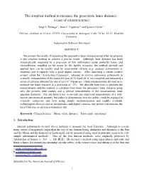 The Simplest Method to Measure the Geocentric Lunar Distance: a Case of Citizen Science
