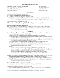 CV, Full Format