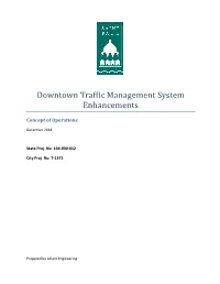 Downtown Traffic Management System Enhancements