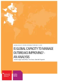 Is Global Capacity to Manage Outbreaks Improving?: an Analysis