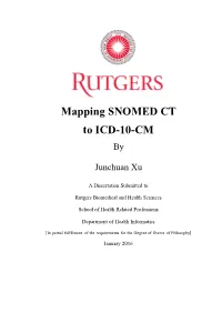 Mapping SNOMED CT to ICD-10-CM By