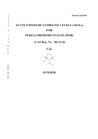 Perfluoroisobutylene Interim Document