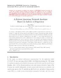 A Robust Queueing Network Analyzer Based on Indices of Dispersion