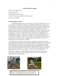 Analysis of Softball Pitching (PDF)