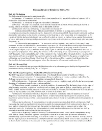 Federal Rules of Evidence: 801-03, 901