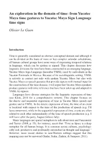From Yucatec Maya Time Gestures to Yucatec Maya Sign Language Time Signs