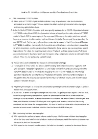Q&A for FY 2021 Financial Results and Mid-Term Business Plan 2024