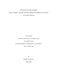 Statecraft on the Margins: Drama, Poetry, and the Civilizing Mission in Eighteenth-Century Southern Vietnam