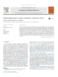 Understanding Lurkers in Online Communities: a Literature Review ⇑ Na Sun, Patrick Pei-Luen Rau , Liang Ma