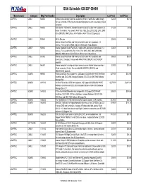GSA Schedule for Website 1-09-03.XLS