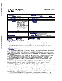 ICR Review Report Number ::: ICRRICRR1163111631 Operations Evaluation Department