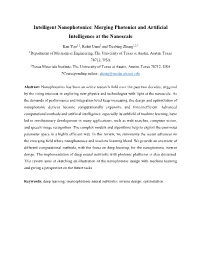 Merging Photonics and Artificial Intelligence at the Nanoscale