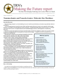 Nanomechanics and Nanoelectronics: Molecule-Size Machines