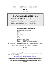 Notices and Proceedings