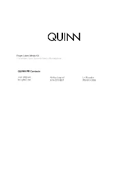 QUINN PR Contacts