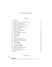 SHEAVES of MODULES 01AC Contents 1. Introduction 1 2