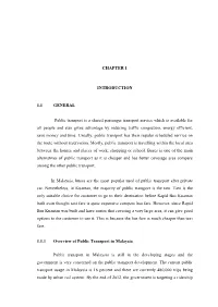 CHAPTER 1 INTRODUCTION 1.1 GENERAL Public Transport Is A