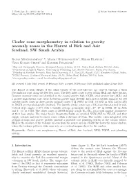 Cinder Cone Morphometry in Relation to Gravity Anomaly Zones in the Harrat Al Birk and Asir Foreland, SW Saudi Arabia