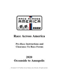 Clearance to Race Forms