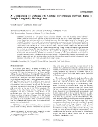 A Comparison of Distance Fly Casting Performance Between Three 5- Weight Long-Belly Floating Lines