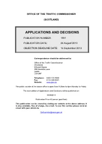 Applications and Decisions