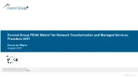 Everest Group PEAK Matrix® for Network Transformaton And