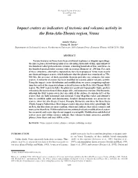 Impact Craters As Indicators of Tectonic and Volcanic Activity in the Beta-Atla-Themis Region, Venus