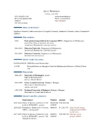 Algebraic Geometry (With Connections to Complex Geometry, Arithmetic Geometry and to Commutative Algebra)