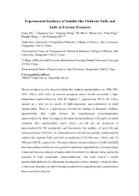 Experimental Syntheses of Sodalite-Like Clathrate Euh6 And