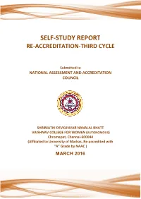 Self-Study Report Re-Accreditation-Third Cycle