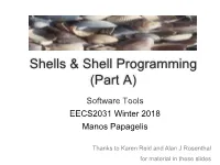 Shells and Shell Programming