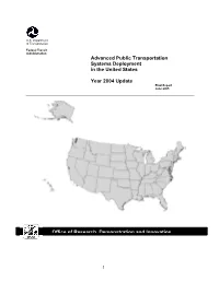 Advanced Public Transportation Systems Deployment in the United States